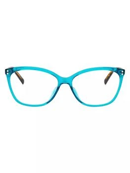 Kate Spade | Milena 55MM Blue Block Cat Eye Glasses 