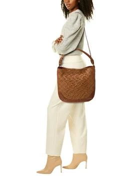 推荐Frye Melissa Metallic Basket Woven Leather Hobo Bag商品