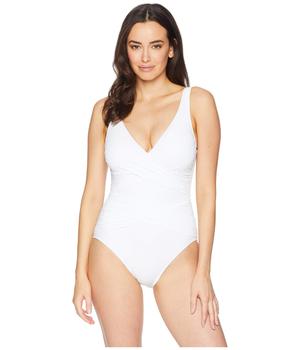 推荐Pearl Wrap-Front One-Piece Swimsuit商品