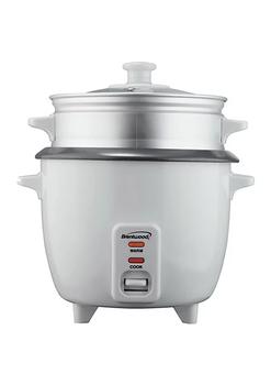 商品Brentwood 10 Cup Rice Cooker / Non-Stick with Steamer in White图片