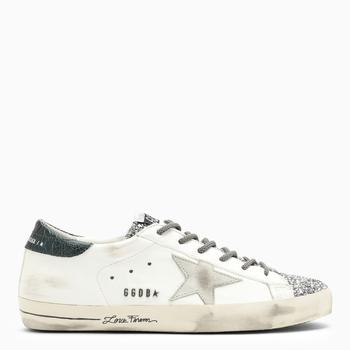 商品Golden Goose | Cream/silver/green Super-Star trainer,商家The Double F,价格¥3341图片