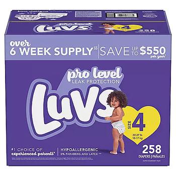 商品Luvs Pro Level Leak Protection Diapers (Choose Your Size)图片