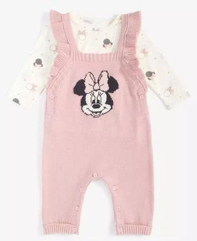 Disney | Baby Girls Minnie Mouse Shirt & Overalls Set,商家Macy's,价格¥247