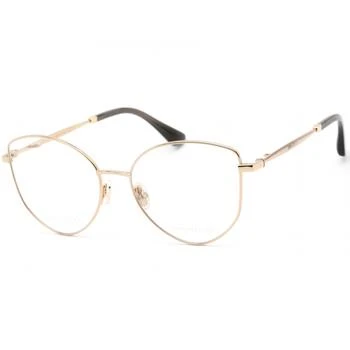 推荐Jimmy Choo Women's Eyeglasses - Rose Gold/Black Cat Eye Shape Frame | JC 327 0000 00商品