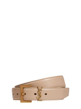 圣罗兰皮带, Yves Saint Laurent | 3cm Monogram Leather Belt商品图片 