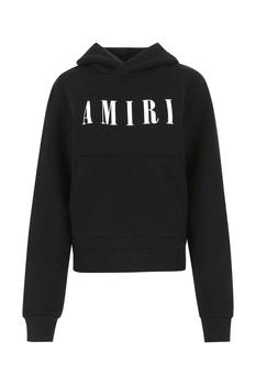 amiri衬衫真假, AMIRI | Amiri Logo-Print Jersey Knit Hoodie商品图片 5.5折起