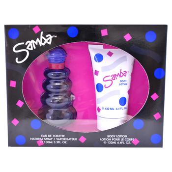 samba, Perfumers Workshop | Samba by Perfumers Workshop for Women - 2 Pc Gift Set 3.3oz EDT Spray商品图片 3.3折