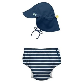 green sprouts | Toddler Boys or Toddler Girls Snap Swim Diaper and Flap Hat, 2 Piece Set,商家Macy's,价格¥262