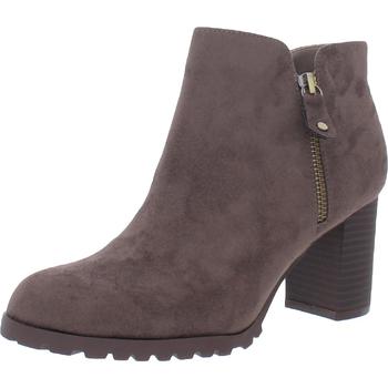 Style & Co | Style & Co. Womens Idee Faux Suede Block Heel Ankle Boots商品图片,独家减免邮费