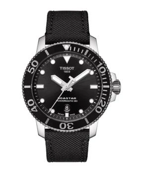 推荐Tissot Seastar 1000 Black Dial Black Fabric Strap Men's Watch T120.407.17.051.00商品