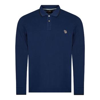 Paul Smith | Paul Smith Tipped Zebra Polo Shirt - Blue商品图片,