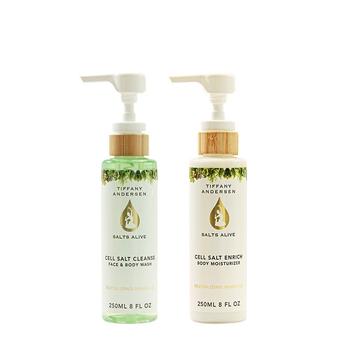 商品Tiffany Andersen Brands | Cell Salt Cleanse Body Wash and Enrich Lotion 2 Piece feat. Hemp Seed Oil,商家Macy's,价格¥465图片