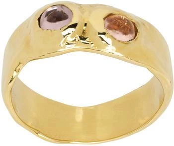 Mondo Mondo | Gold & Pink Felt Ring,商家SSENSE,价格¥2069