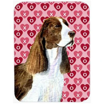 Caroline's Treasures | SS4513LCB Springer Spaniel Hearts Love & Valentines Day Glass Cutting Board Large,商家Verishop,价格¥237
