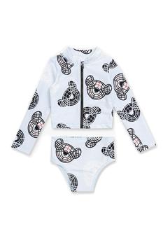 商品Burberry | Burberry Kids Thomas Bear-Printed Zipped Tankini,商家Cettire,价格¥675图片