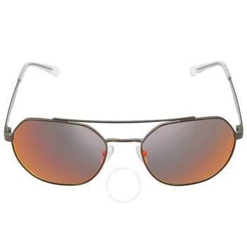 Armani Exchange | Dark Gray Mirrored Red/Yellow Pilot Men's Sunglasses AX2041S 60016Q 56 4.9折, 满$200减$10, 满减