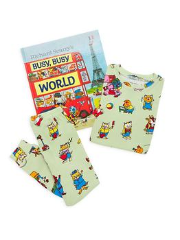 商品Books To Bed | Little Boy's & Boy's Richard Scarry’s Busy World Book & Pajamas Set,商家Saks Fifth Avenue,价格¥438图片