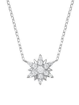 商品DJULA | Magic Touch 18K White Gold & Diamond Sun Pendant Necklace,商家Saks Fifth Avenue,价格¥6721图片