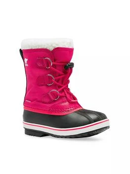 推荐Girl's Yoot Pac Waterproof Faux Shearling-Trim Boots商品