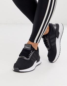美国阿迪达斯, Adidas | adidas Originals U Path Run trainers in black商品图片 