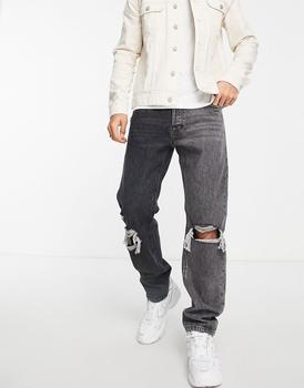 了解迈克达威, Jack & Jones | Jack & Jones Intelligence Mike straight jean in black商品图片 4.7折
