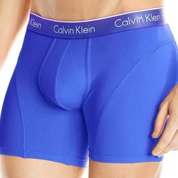 推荐Calvin Klein 卡尔文 克莱恩 蓝色尼龙弹性纤维透气运动男士平角内裤 NB1006-420商品