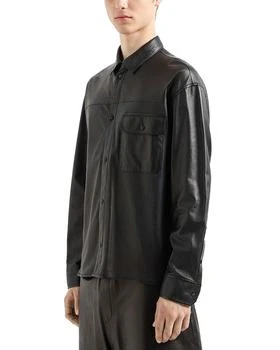 Emporio Armani | Leather Shirt Jacket,商家Bloomingdale's,价格¥6259