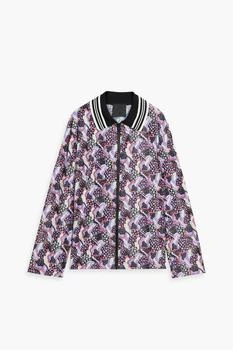 推荐Floral-print satin-jersey jacket商品