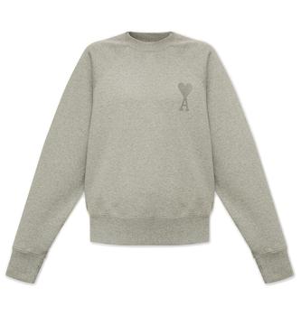 推荐AMI Logo-Embroidered Crewneck Sweater商品