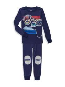 product Little Boy's 2-Piece Graphic T-Shirt & Joggers Pajama Set image