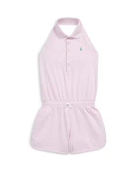 Ralph Lauren | Girls' Stretch Mesh Halter Polo Romper - Little Kid, Big Kid,商家Bloomingdale's,价格¥412