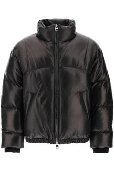 推荐Quilted leather puffer jacket商品