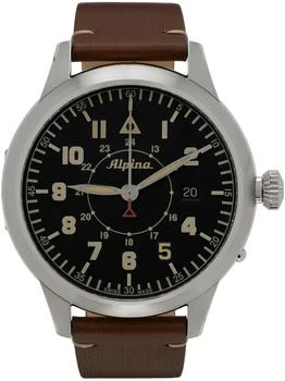 Alpina | Brown Startimer Pilot Heritage Automatic Watch 