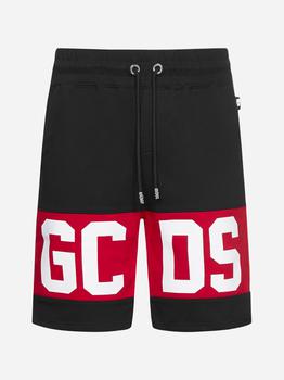 GCDS | Logo-band cotton shorts商品图片,