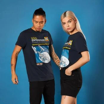 Star Trek | USS Enterprise Handbook Star Trek T-Shirt - Navy,商家Zavvi US,价格¥166