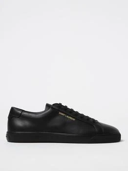 推荐Saint Laurent Andy sneakers in leather with laminated logo商品