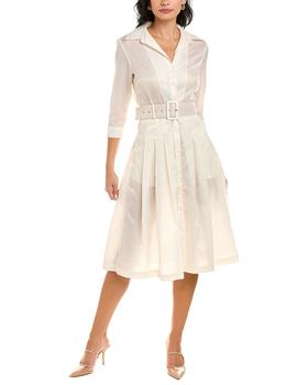 samantha sung, SAMANTHA SUNG | Samantha Sung Audrey 3 Silk Shirtdress商品图片 3.5折