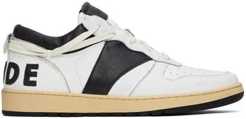 Rhude Black & White Rhecess Low Sneakers