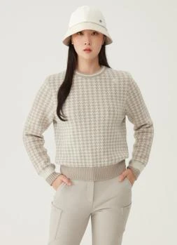 DESCENTE | 高尔夫系列女性图案防风毛衣时尚个性 DO42WFKPN1-LBGG,商家Brilliant Fashion,价格¥1270