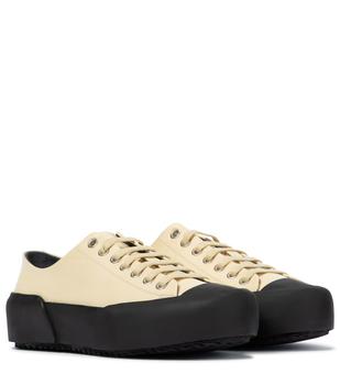 Jil Sander | Leather platform sneakers商品图片,7折