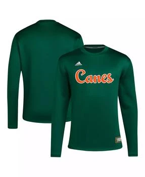 Adidas | Men's Miami Hurricanes Reverse Retro Baseball Script Pullover Sweatshirt,商家Macy's,价格¥449