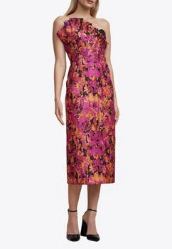 推荐Davies Off-Shoulder Floral Print Midi Dress商品