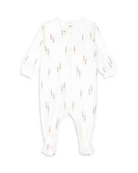 product Girls' Lavender Print Footie Pajama - Baby image