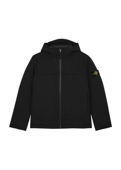 推荐KIDS Black hooded softshell jacket (14 years)商品
