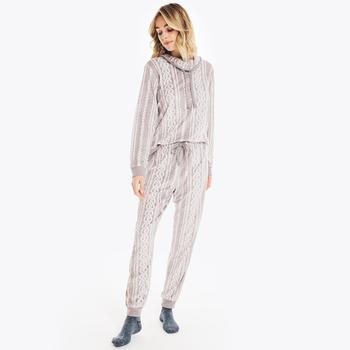 商品Nautica Womens Cable-Knit Pajama Set,商家Premium Outlets,价格¥156图片