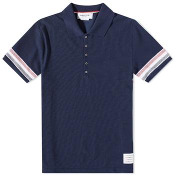 Thom Browne | Thom Browne Textured Cotton Polo Shirt商品图片,