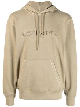 Carhartt WIP | Carhartt WIP Logo Embroidered Drawstring Hoodie 6.2折