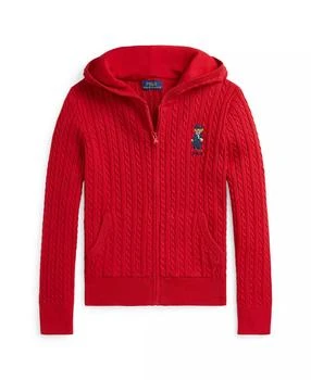 Ralph Lauren | Big Girls Polo Bear Cotton Full-Zip Sweatshirt,商家Macy's,价格¥403