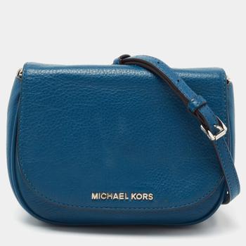 michael kors bedford extra small, [二手商品] Michael Kors | MICHAEL Michael Kors Blue Leather Bedford Crossbody Bag商品图片 7.9折