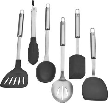 商品Henckels | Henckels Cooking Tools 6-PC Kitchen Gadgets Sets with Spatula, Tongs, Cooking Spoon, 18/10 STAINLESS STEEL,商家Premium Outlets,价格¥604图片